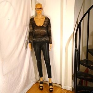 🔥 NWOT Helmut Lang High/Low Semi Sheer Top/Blouse